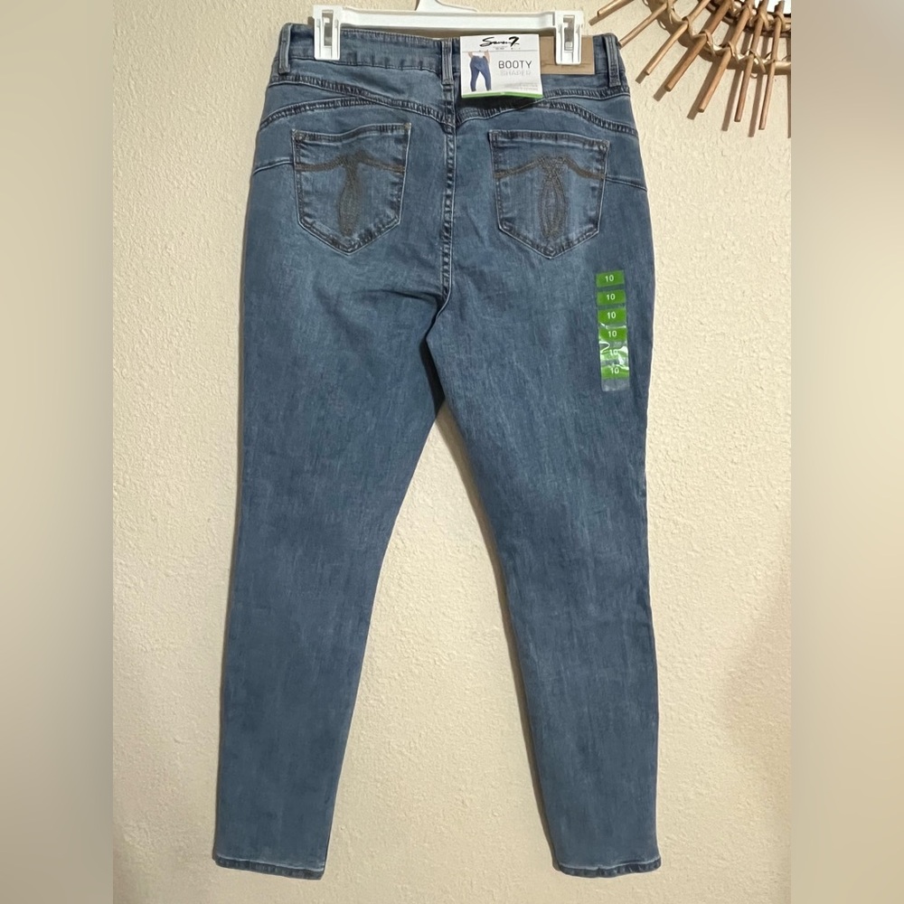 Seven7 Jeans Booty Shaper High Rise Denim Legging - Picture 2 of 11